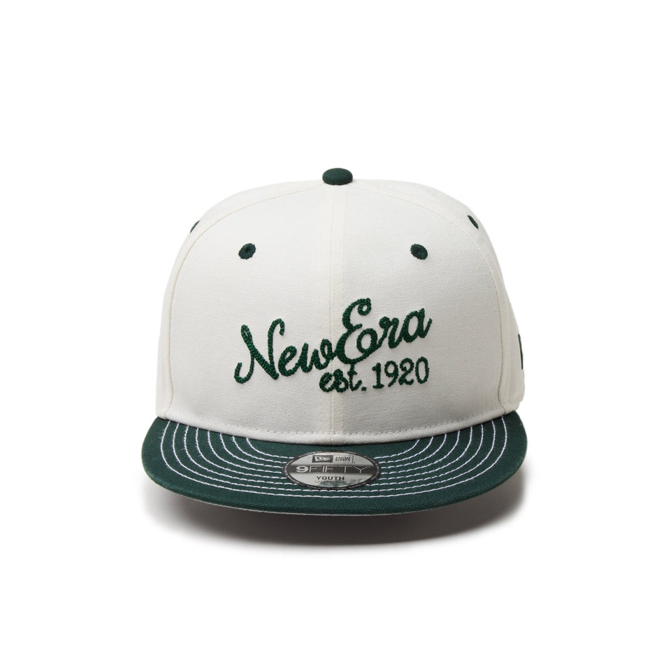 Youth 9FIFTY 2 - Tone Duck Canvas アイボリー ダークグリーンバイザー - 14325165 - YTH | NEW ERA ニューエラ公式オンラインストア