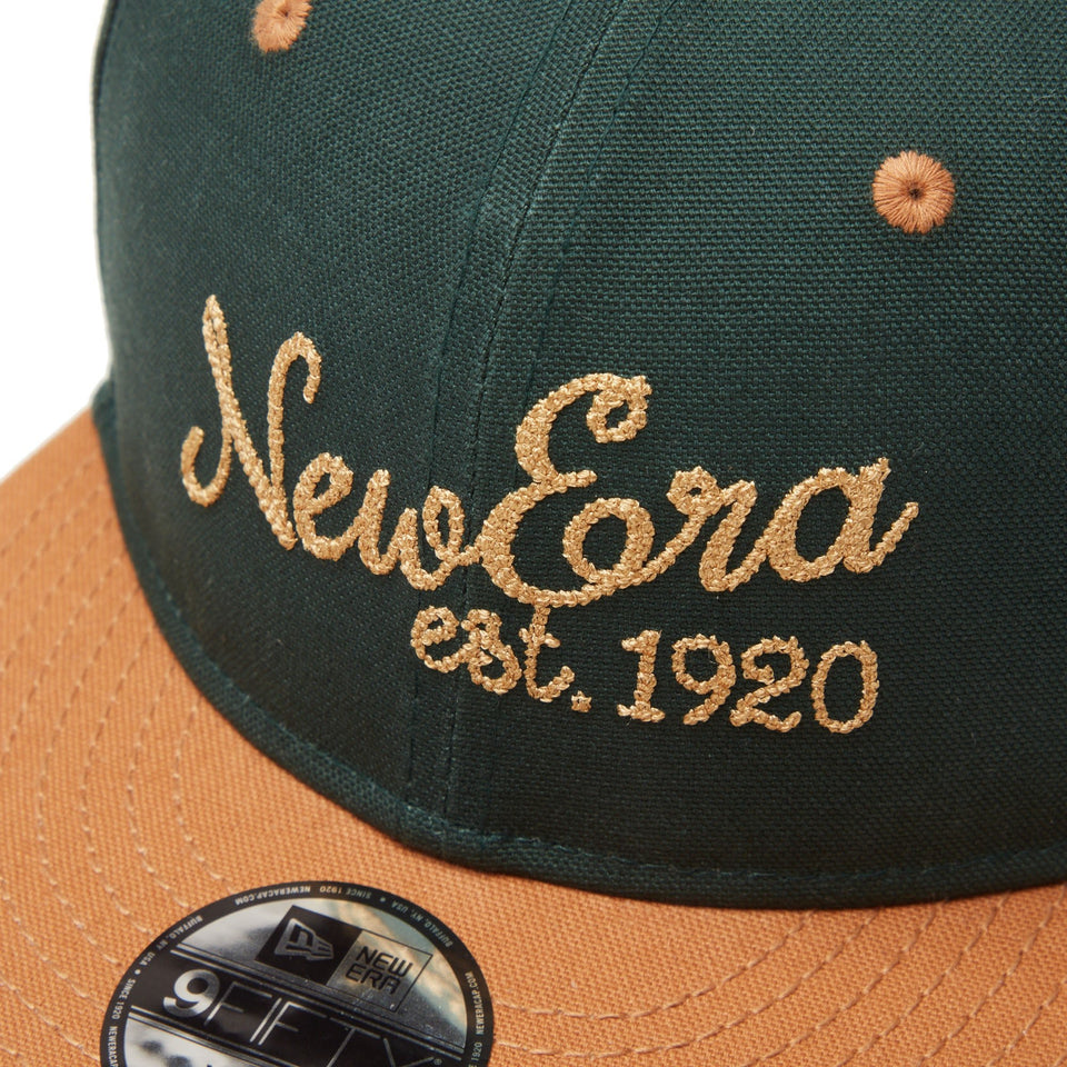 Youth 9FIFTY 2 - Tone Duck Canvas ダークグリーン ライトブロンズバイザー - 14325166 - YTH | NEW ERA ニューエラ公式オンラインストア