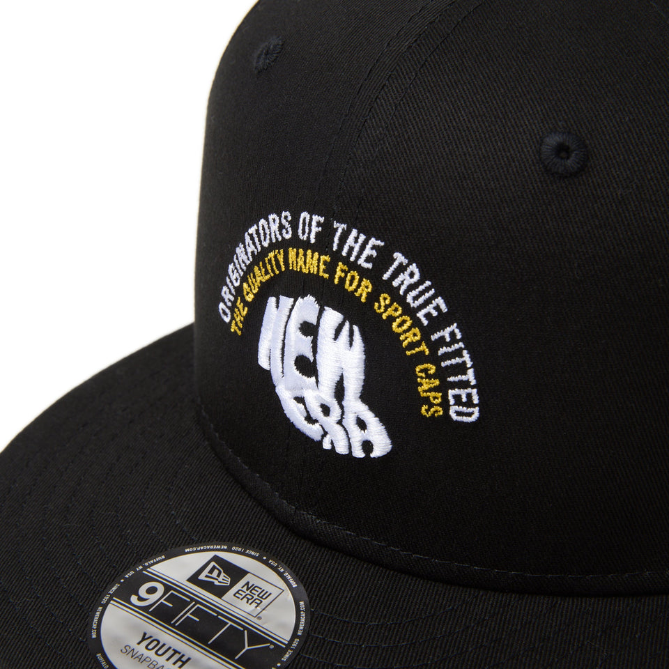 Youth 9FIFTY Archive Embroidery ブラック - 14325175 - YTH | NEW ERA ニューエラ公式オンラインストア