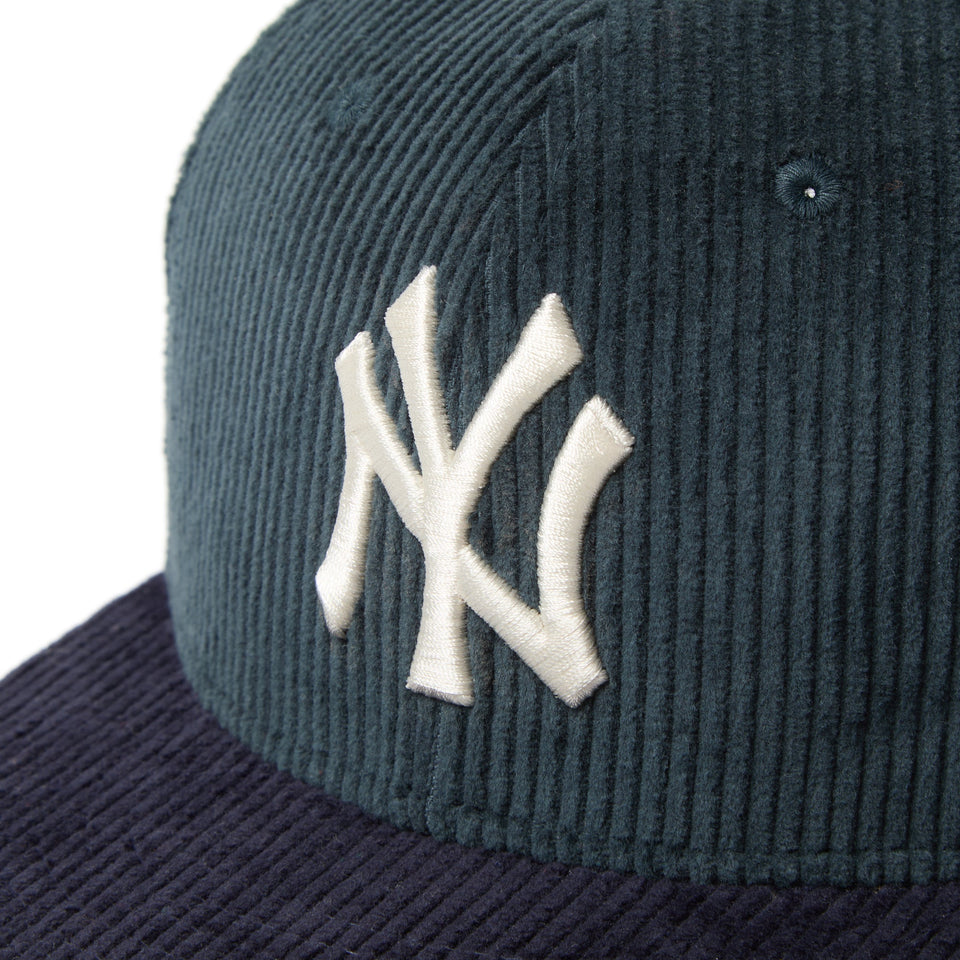 キッズ Youth 9FIFTY Corduroy コーデュロイ ニューヨーク・ヤンキース ブルーグリーン/ネイビー - 14671567 - YTH | NEW ERA ニューエラ公式オンラインストア