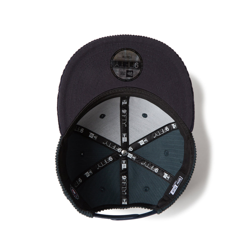 キッズ Youth 9FIFTY Corduroy コーデュロイ ニューヨーク・ヤンキース ブルーグリーン/ネイビー - 14671567 - YTH | NEW ERA ニューエラ公式オンラインストア