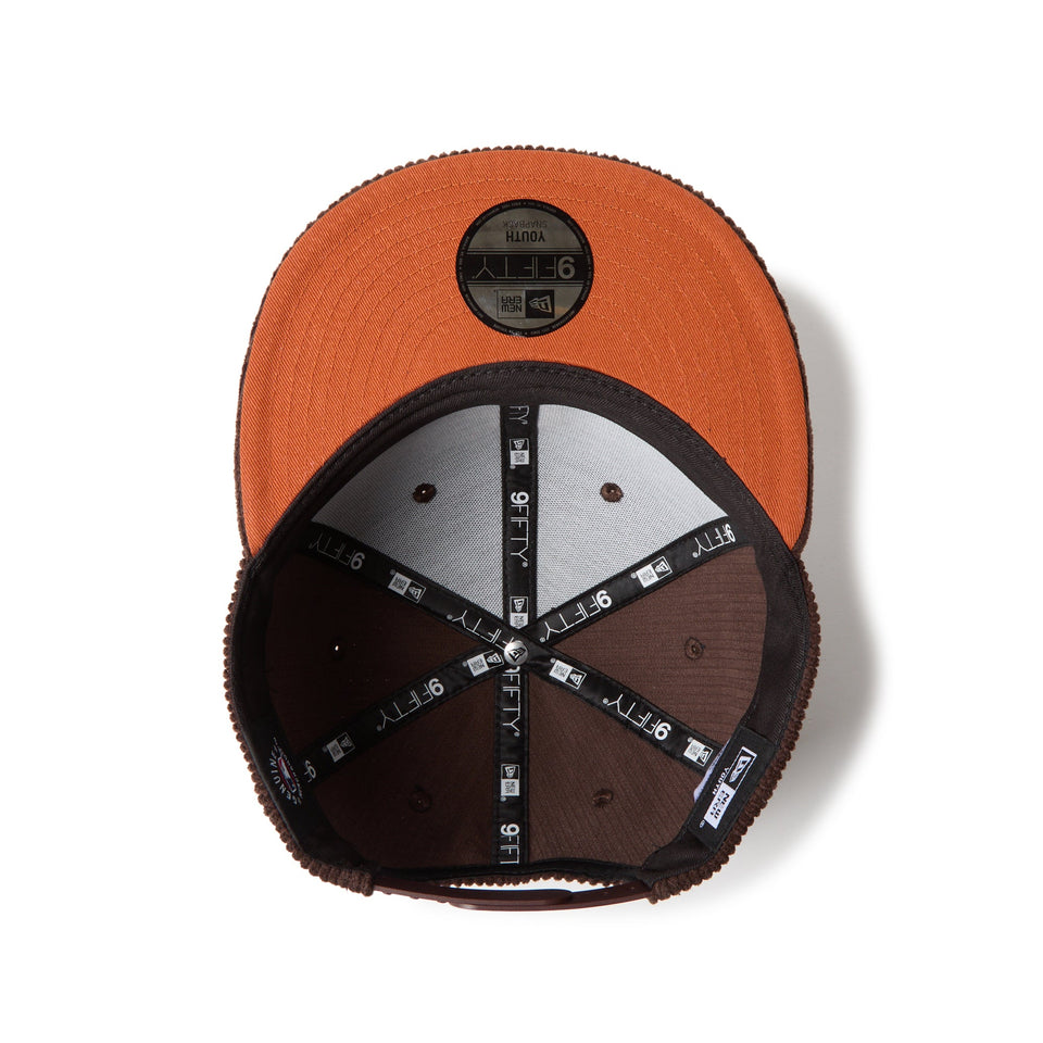 キッズ Youth 9FIFTY Corduroy コーデュロイ デトロイト・タイガース ダークブラウン - 14671569 - YTH | NEW ERA ニューエラ公式オンラインストア