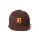 キッズ Youth 9FIFTY Corduroy コーデュロイ デトロイト・タイガース ダークブラウン - 14671569 - YTH | NEW ERA ニューエラ公式オンラインストア