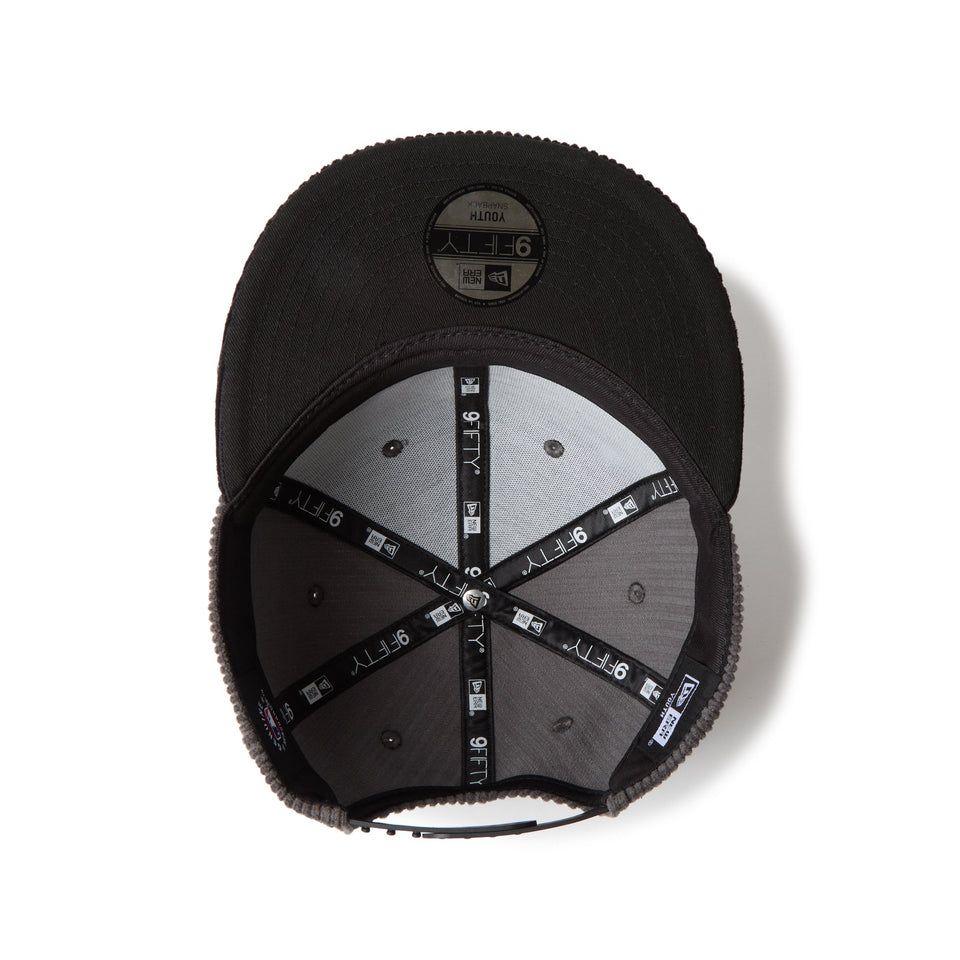 キッズ Youth 9FIFTY Corduroy コーデュロイ シカゴ・ホワイトソックス グレー/ブラック - 14671570 - YTH | NEW ERA ニューエラ公式オンラインストア