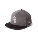 キッズ Youth 9FIFTY Corduroy コーデュロイ シカゴ・ホワイトソックス グレー/ブラック - 14671570 - YTH | NEW ERA ニューエラ公式オンラインストア