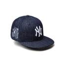 Youth 9FIFTY Denim ニューヨーク・ヤンキース ワールドシリーズサイドパッチ インディゴデニム - 14392005 - YTH | NEW ERA ニューエラ公式オンラインストア
