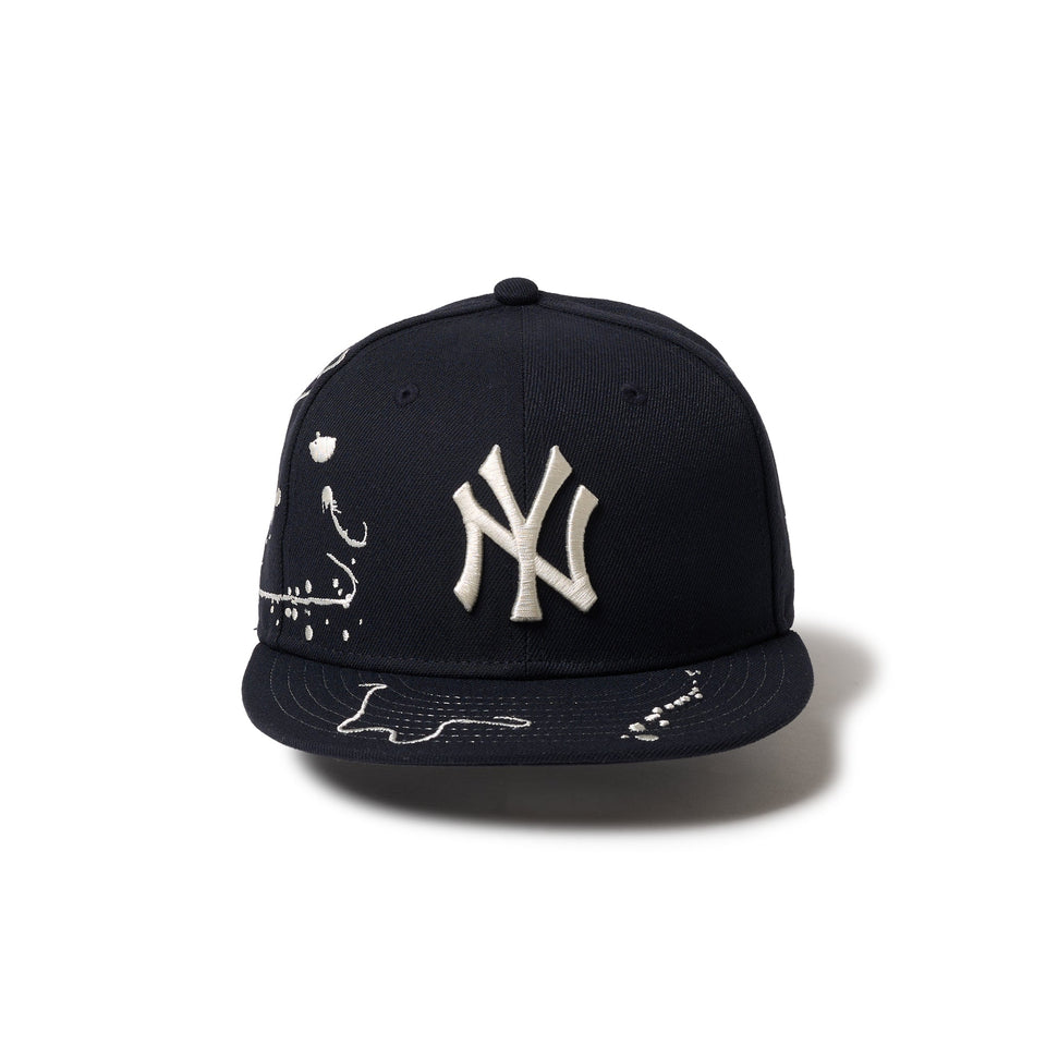 NEWERA 9fifty ニューヨークヤンキース Yankees キッズ Youth 9FIFTY Dripping ニューヨーク・ヤンキース ネイビー