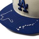 キッズ Youth 9FIFTY Dripping ロサンゼルス・ドジャース クロームホワイト ダークロイヤルバイザー - 14671560 - YTH | NEW ERA ニューエラ公式オンラインストア