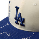 キッズ Youth 9FIFTY Dripping ロサンゼルス・ドジャース クロームホワイト ダークロイヤルバイザー - 14671560 - YTH | NEW ERA ニューエラ公式オンラインストア