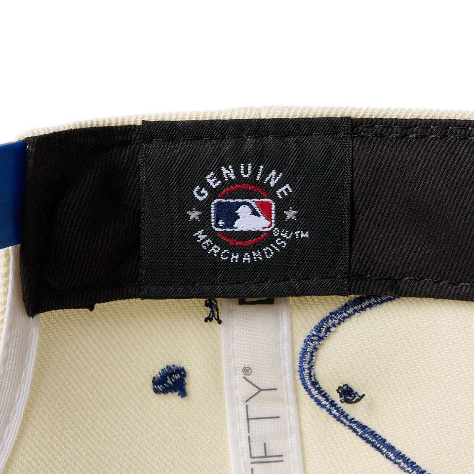 キッズ Youth 9FIFTY Dripping ロサンゼルス・ドジャース クロームホワイト ダークロイヤルバイザー - 14671560 - YTH | NEW ERA ニューエラ公式オンラインストア