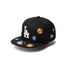 Youth 9FIFTY Flower Embroidery ロサンゼルス・ドジャース ブラック - 14392001 - YTH | NEW ERA ニューエラ公式オンラインストア