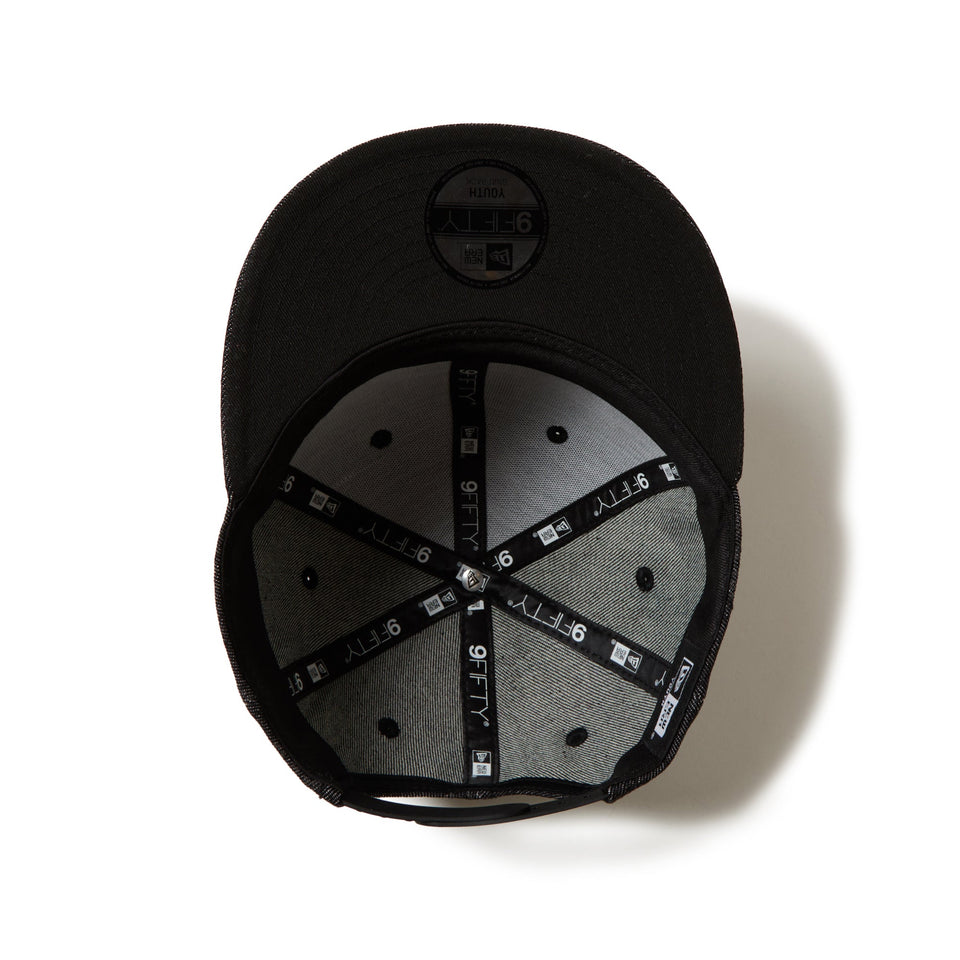 キッズ Youth 9FIFTY デニム Laser Burn Out ブラック - 14671566-YTH | NEW ERA ニューエラ公式オンラインストア