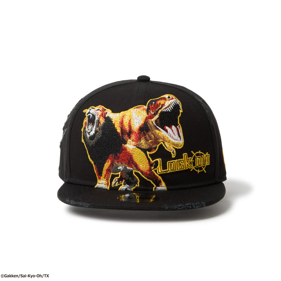 キッズ Youth 9FIFTY 最強王図鑑 LOCK ON ライオン ティラノサウルス ブラック - 14698125 - YTH | NEW ERA ニューエラ公式オンラインストア