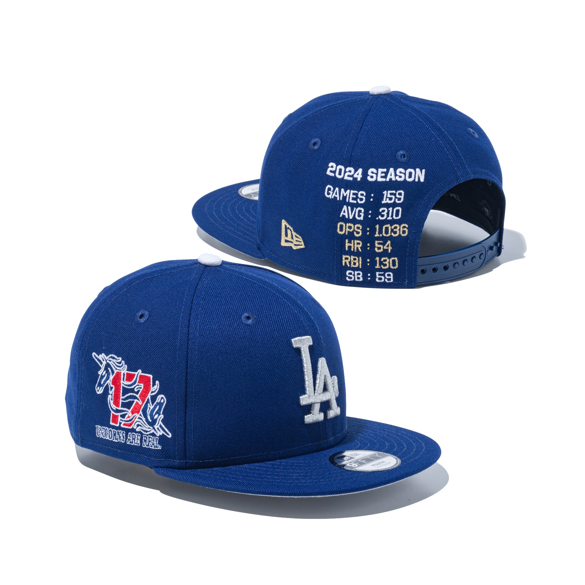 キッズ Youth 9FIFTY Los Angeles Dodgers 2024 Stats Pack
