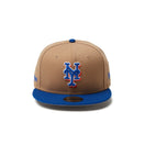 Youth 9FIFTY MLB Old English ニューヨーク・メッツ カーキ ライトロイヤルバイザー - 14325150 - YTH | NEW ERA ニューエラ公式オンラインストア