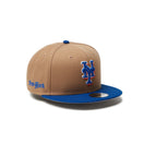 Youth 9FIFTY MLB Old English ニューヨーク・メッツ カーキ ライトロイヤルバイザー - 14325150 - YTH | NEW ERA ニューエラ公式オンラインストア