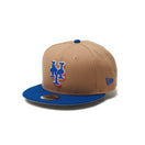 Youth 9FIFTY MLB Old English ニューヨーク・メッツ カーキ ライトロイヤルバイザー - 14325150 - YTH | NEW ERA ニューエラ公式オンラインストア