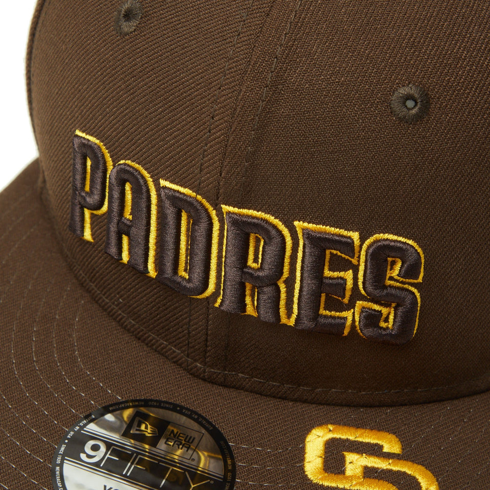 Youth 9FIFTY MLB Visor Logo サンディエゴ・パドレス ウォルナット - 14325153 - YTH | NEW ERA ニューエラ公式オンラインストア