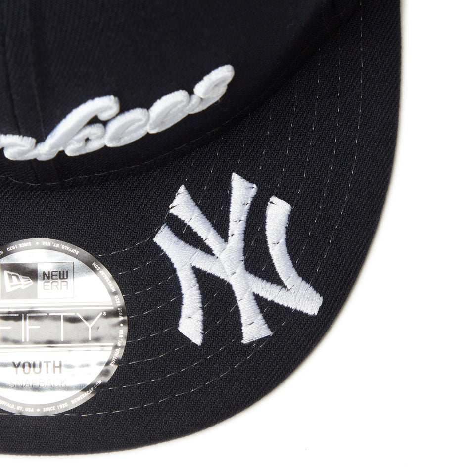 Youth 9FIFTY MLB Visor Logo ニューヨーク・ヤンキース ネイビー - 14325154 - YTH | NEW ERA ニューエラ公式オンラインストア