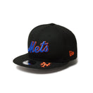 Youth 9FIFTY MLB Visor Logo ニューヨーク・メッツ ブラック - 14325155 - YTH | NEW ERA ニューエラ公式オンラインストア