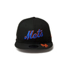Youth 9FIFTY MLB Visor Logo ニューヨーク・メッツ ブラック - 14325155 - YTH | NEW ERA ニューエラ公式オンラインストア