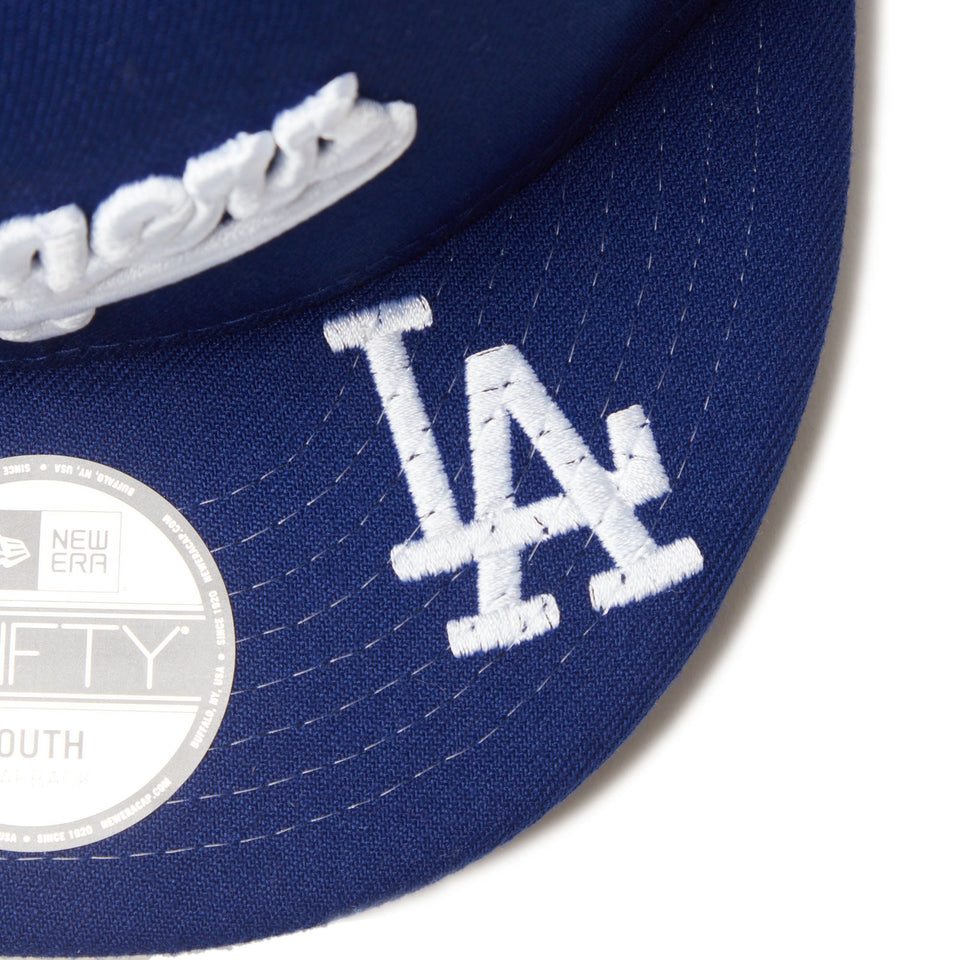 Youth 9FIFTY MLB Visor Logo ロサンゼルス・ドジャース ダークロイヤル - 14325156 - YTH | NEW ERA ニューエラ公式オンラインストア