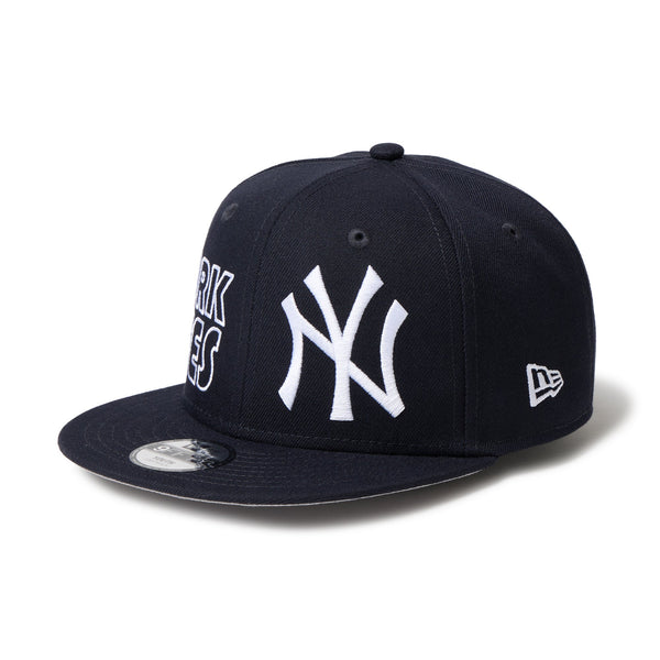 B'z ニューエラ キャップ NEW ERA 美品【YOUTH】 キッズ Youth 9FIFTY Neon Tube ニューヨーク・ヤンキース ネイビー
