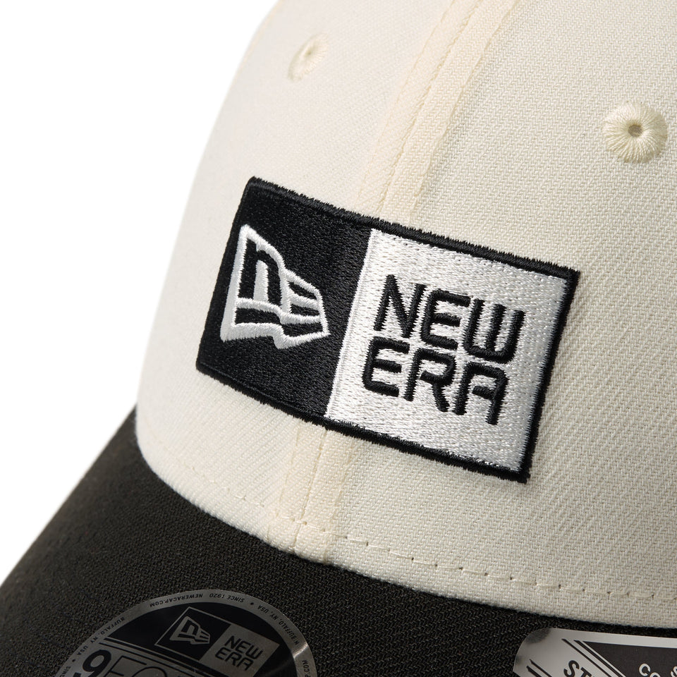 キッズ Youth 9FORTY ストレッチスナップ ボックスロゴ クロームホワイト/ブラック - 14671597-YTH | NEW ERA ニューエラ公式オンラインストア