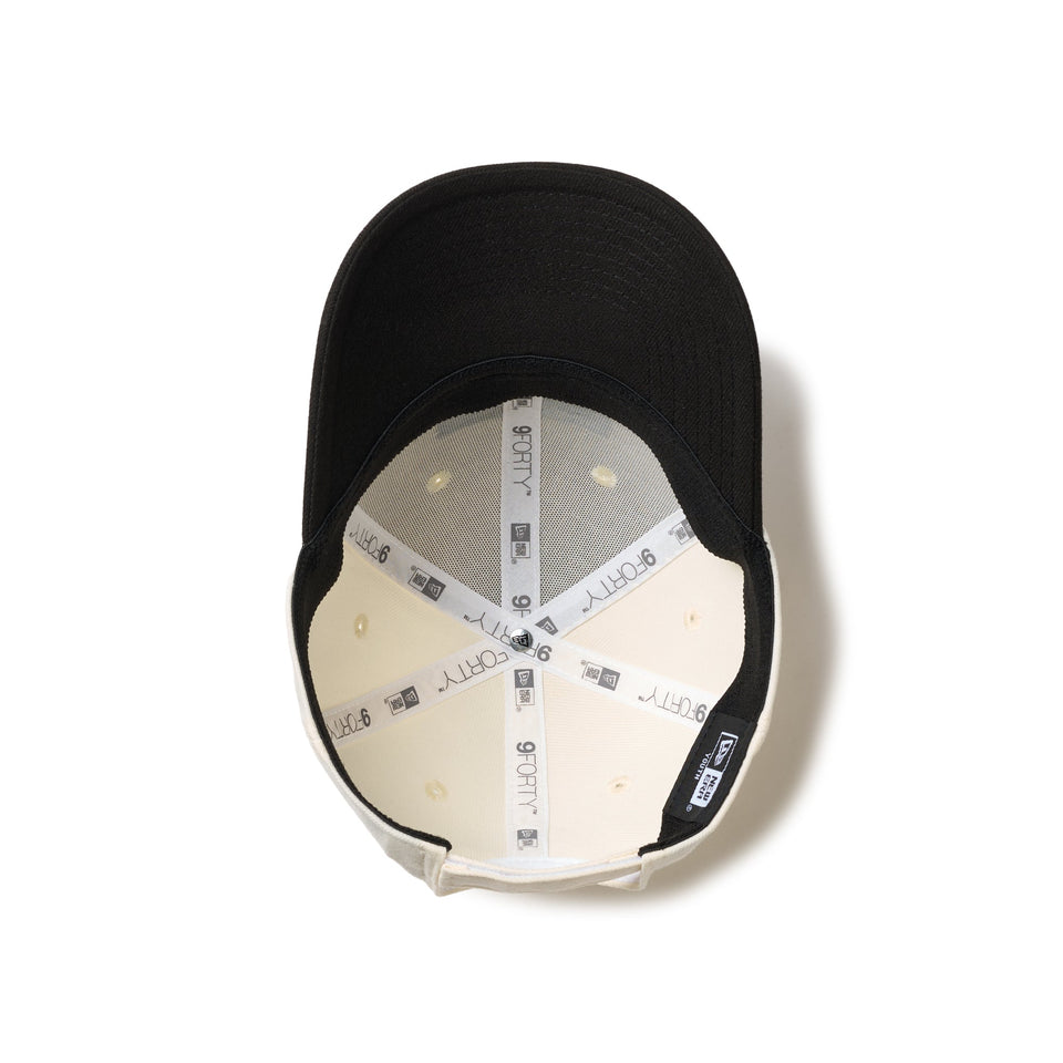 キッズ Youth 9FORTY ストレッチスナップ ボックスロゴ クロームホワイト/ブラック - 14671597-YTH | NEW ERA ニューエラ公式オンラインストア