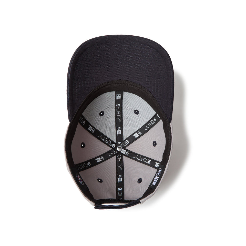 キッズ Youth 9FORTY 2 - Tone ニューヨーク・ヤンキース グレー ネイビーバイザー - 14671599 - YTH | NEW ERA ニューエラ公式オンラインストア