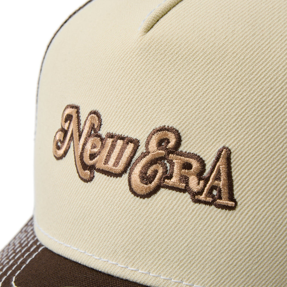 キッズ Youth 9FORTY A - Frame トラッカー Archive Mix Logo クロームホワイト/ウォルナット - 14671584 - YTH | NEW ERA ニューエラ公式オンラインストア