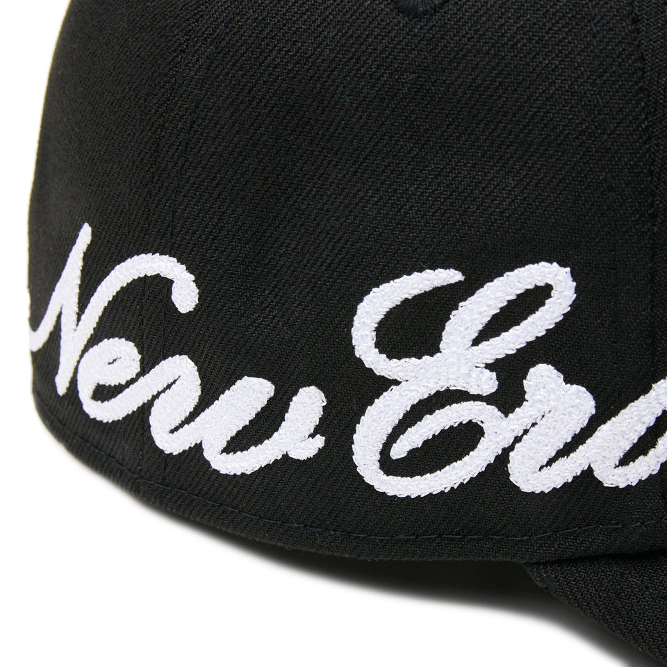 Youth 9FORTY A - Frame Essential エッセンシャル チェーンステッチ スクリプトロゴ ブラック - 14325191 - YTH | NEW ERA ニューエラ公式オンラインストア
