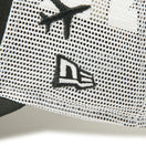 キッズ Youth 9FORTY A - Frame トラッカー Mesh Embroidery 飛行機 ブラック/ホワイト - 14392028 - YTH | NEW ERA ニューエラ公式オンラインストア