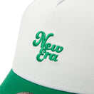 キッズ Youth 9FORTY A - Frame トラッカー Mesh Embroidery クローバー ホワイト/ケリーグリーン - 14392029 - YTH | NEW ERA ニューエラ公式オンラインストア