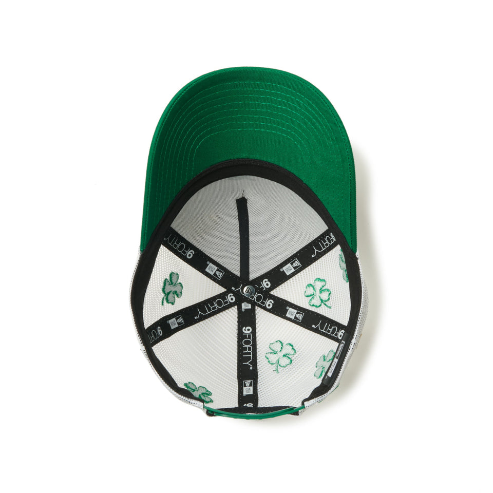 キッズ Youth 9FORTY A - Frame トラッカー Mesh Embroidery クローバー ホワイト/ケリーグリーン - 14392029 - YTH | NEW ERA ニューエラ公式オンラインストア