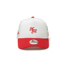 キッズ Youth 9FORTY A - Frame トラッカー Mesh Embroidery チェリー ホワイト/スカーレット - 14392030 - YTH | NEW ERA ニューエラ公式オンラインストア