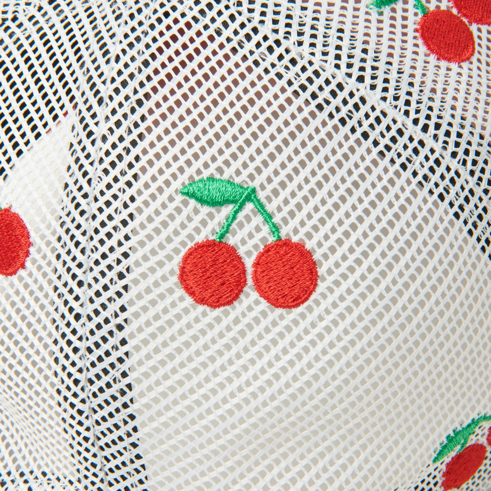 キッズ Youth 9FORTY A - Frame トラッカー Mesh Embroidery チェリー ホワイト/スカーレット - 14392030 - YTH | NEW ERA ニューエラ公式オンラインストア