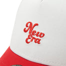 キッズ Youth 9FORTY A - Frame トラッカー Mesh Embroidery チェリー ホワイト/スカーレット - 14392030 - YTH | NEW ERA ニューエラ公式オンラインストア