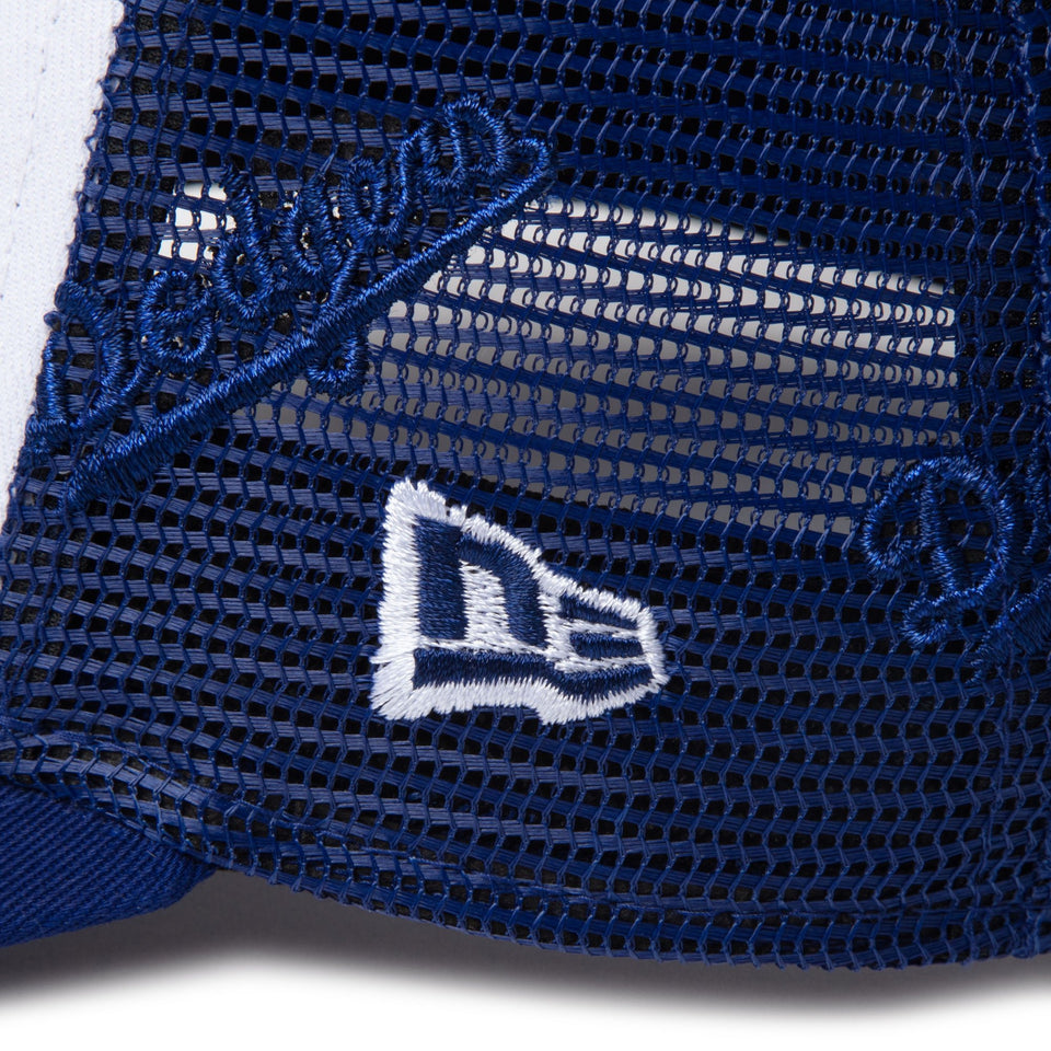 キッズ Youth 9FORTY A - Frame トラッカー MLB Mesh Embroidery ロサンゼルス・ドジャース ホワイト/ダークロイヤル - 14392031 - YTH | NEW ERA ニューエラ公式オンラインストア