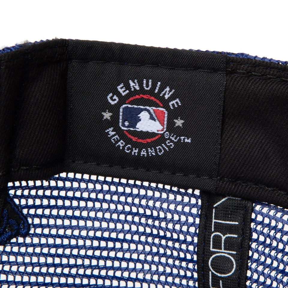 キッズ Youth 9FORTY A - Frame トラッカー MLB Mesh Embroidery ロサンゼルス・ドジャース ホワイト/ダークロイヤル - 14392031 - YTH | NEW ERA ニューエラ公式オンラインストア