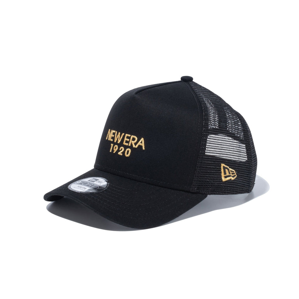 Youth 9FORTY A-Frame トラッカー NEW ERA 1920 ブラック × ゴールド - 14111914-YTH | NEW ERA ニューエラ公式オンラインストア