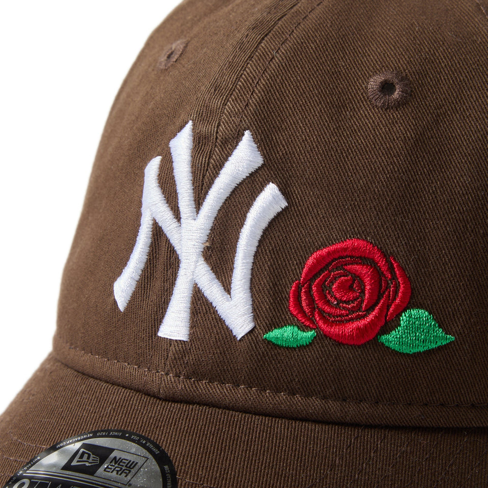 キッズ Youth 9TWENTY ローズ エンブロイダリー ニューヨーク･ヤンキース ウォルナット - 14671551-YTH | NEW ERA ニューエラ公式オンラインストア