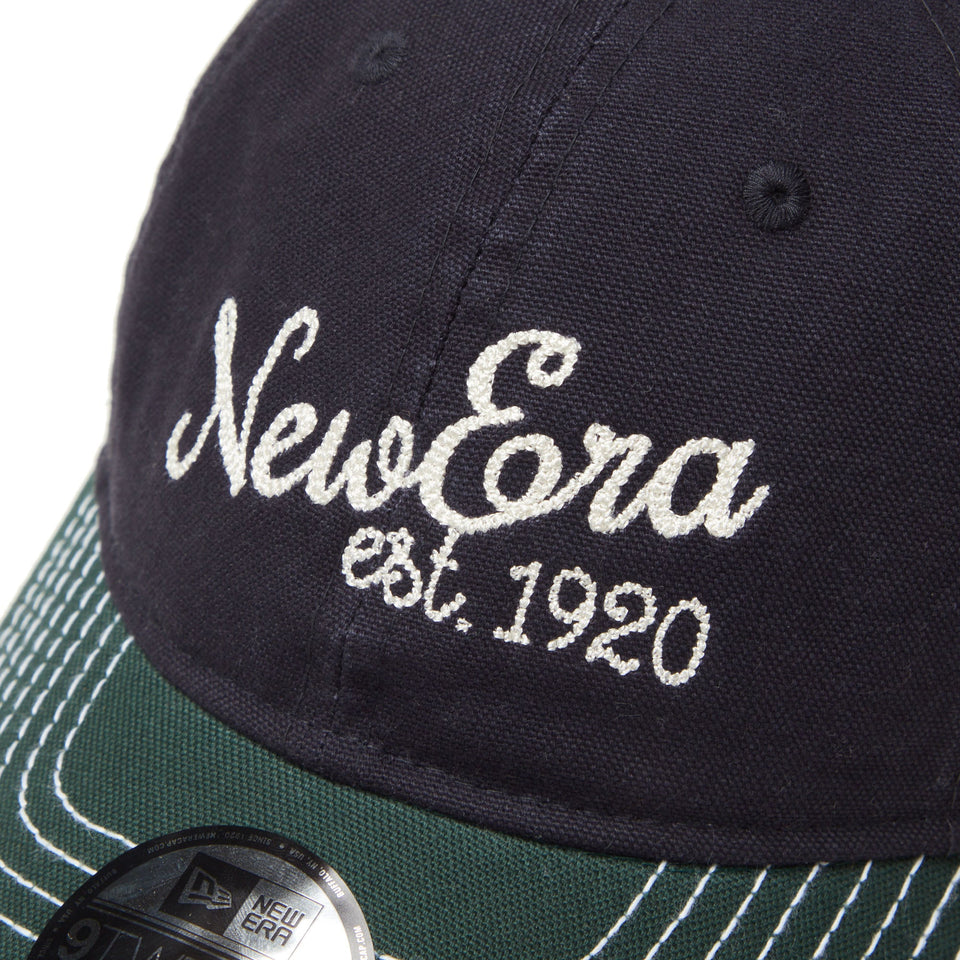 Youth 9TWENTY 2 - Tone Duck Canvas ネイビー ダークグリーンバイザー - 14325228 - YTH | NEW ERA ニューエラ公式オンラインストア