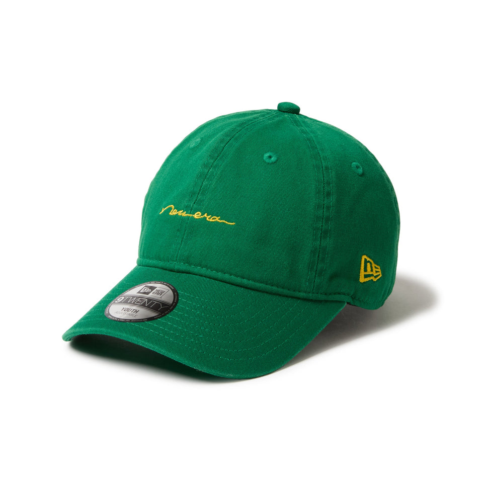 キッズ Youth 9TWENTY Handwritten Logo ケリーグリーン - 14671629 - YTH | NEW ERA ニューエラ公式オンラインストア