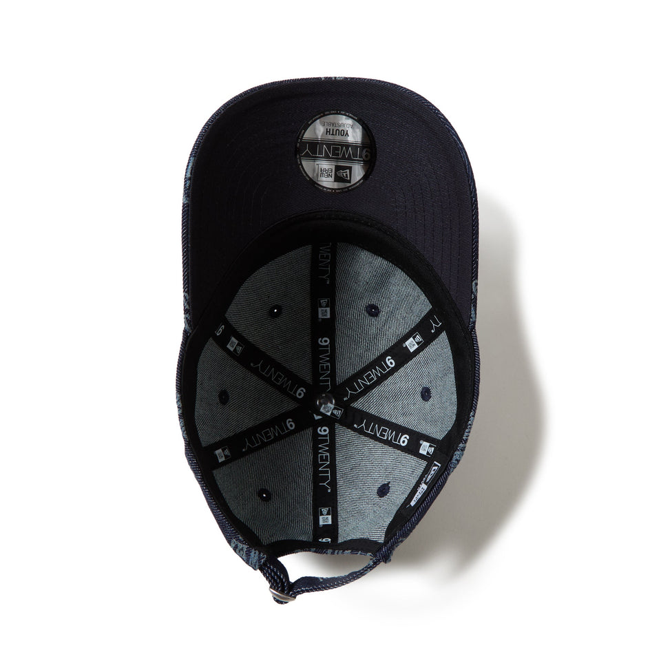 キッズ Youth 9TWENTY デニム Laser Burn Out ネイビー - 14671638-YTH | NEW ERA ニューエラ公式オンラインストア
