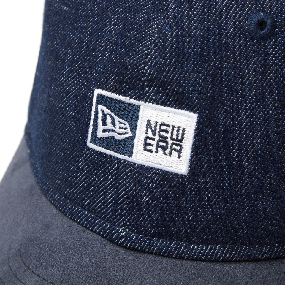 Youth 9TWENTY MLB Denim 2 - Tone ボックスロゴ インディゴデニム ネイビースウェードバイザー - 14325230 - YTH | NEW ERA ニューエラ公式オンラインストア