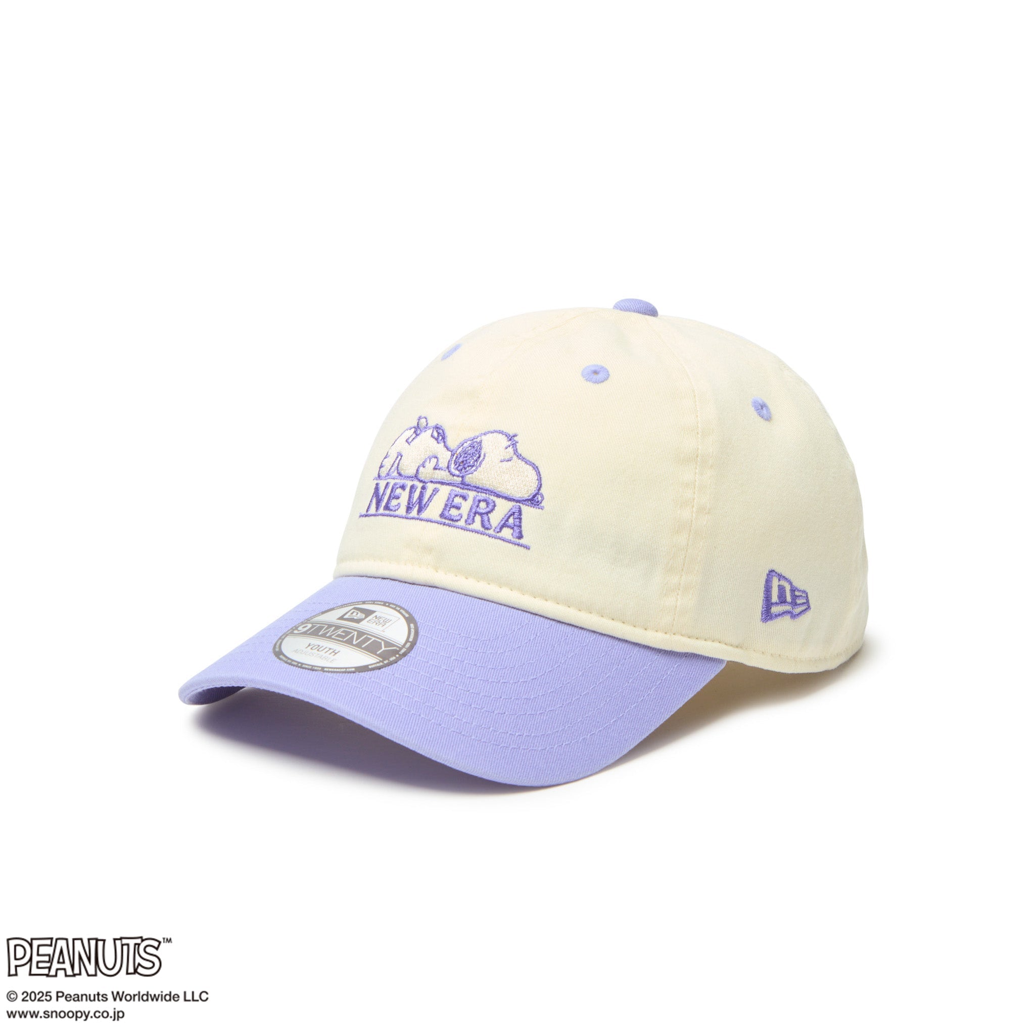キッズ Youth 9TWENTY PEANUTS クローム ラベンダーバイザー