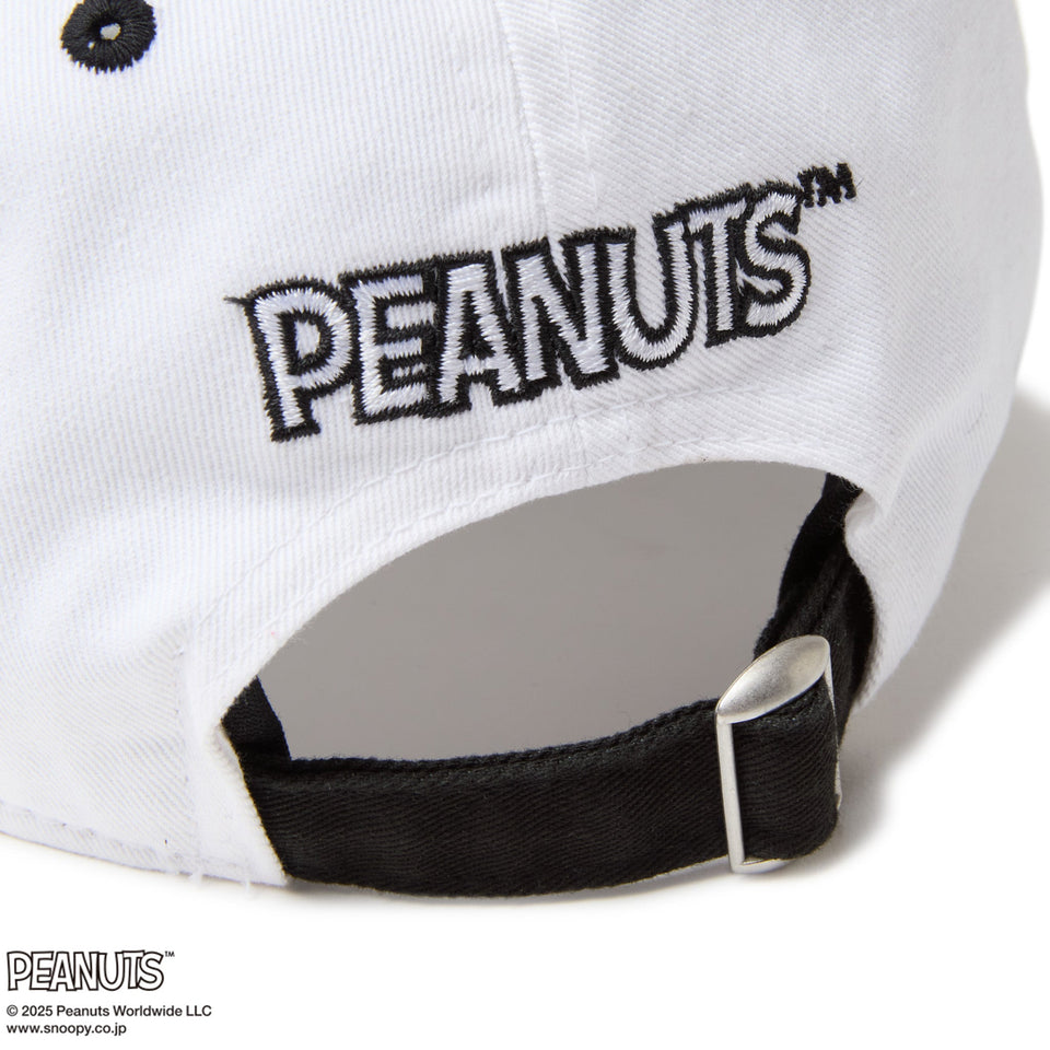PEANUTS ホワイトキャップ PEANUTS スヌーピー刺繍キャップ ホワイト - メルカリ