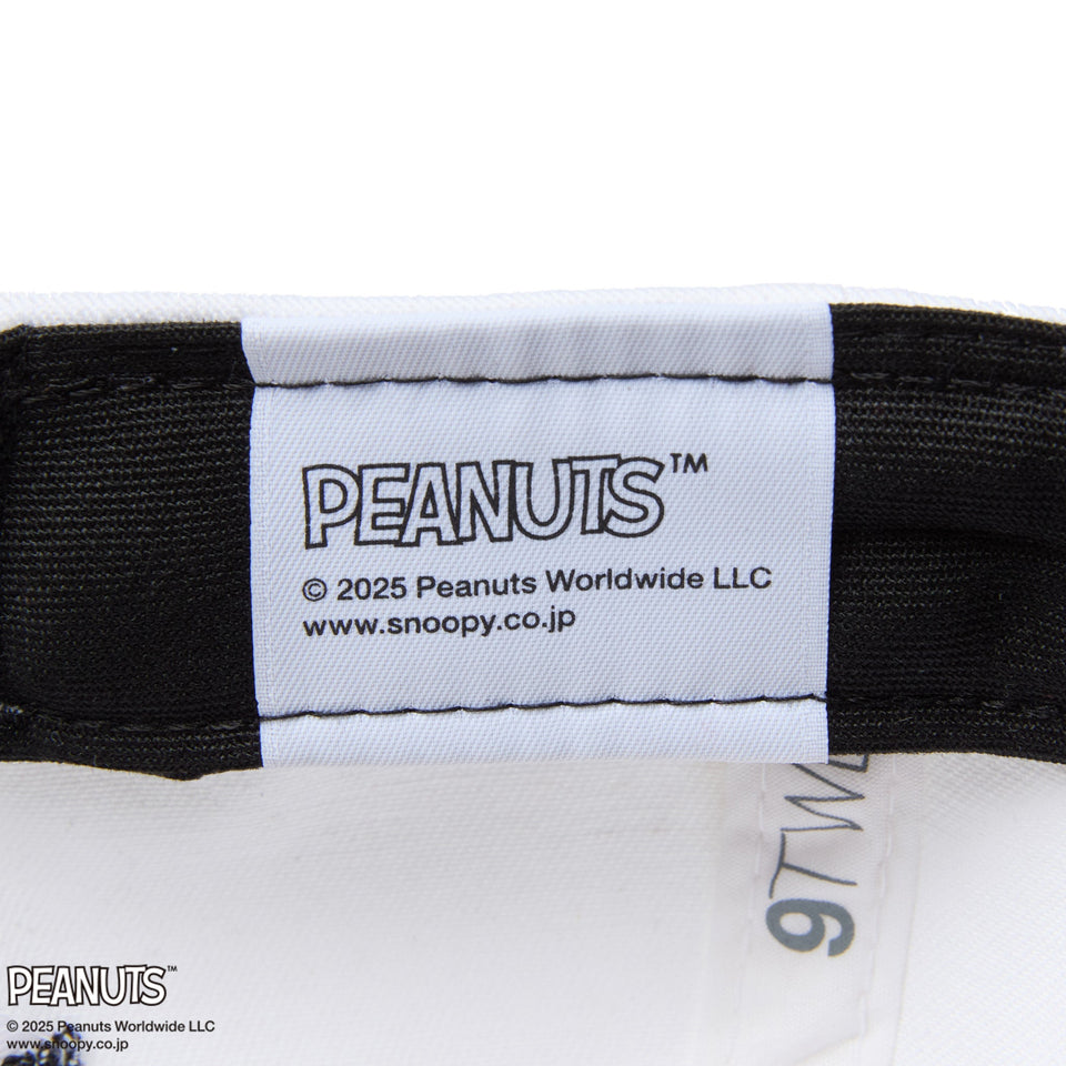 Youth 9TWENTY PEANUTS ホワイト ブラックバイザー - 14432161 - YTH | NEW ERA ニューエラ公式オンラインストア