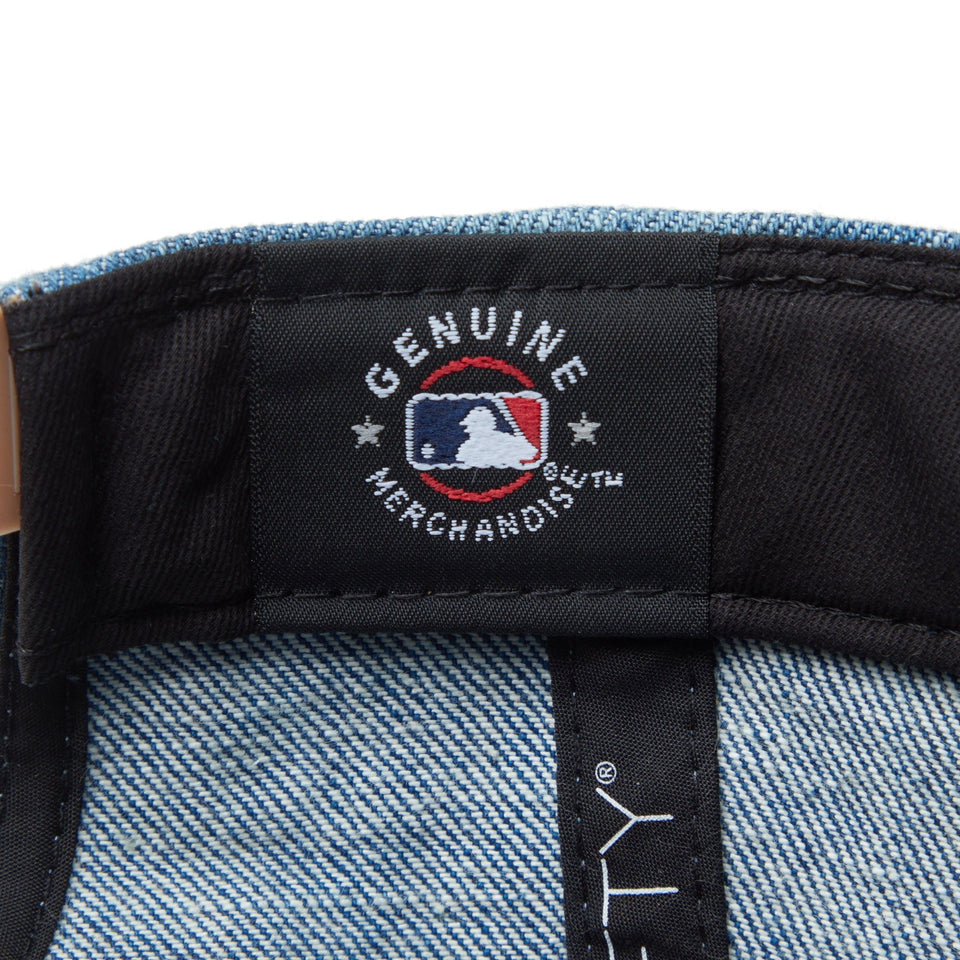 Youth LP 9FIFTY MLB Denim 2 - Tone ロサンゼルス・ドジャース ウォッシュドデニム カーキスウェードバイザー - 14325144 - YTH | NEW ERA ニューエラ公式オンラインストア
